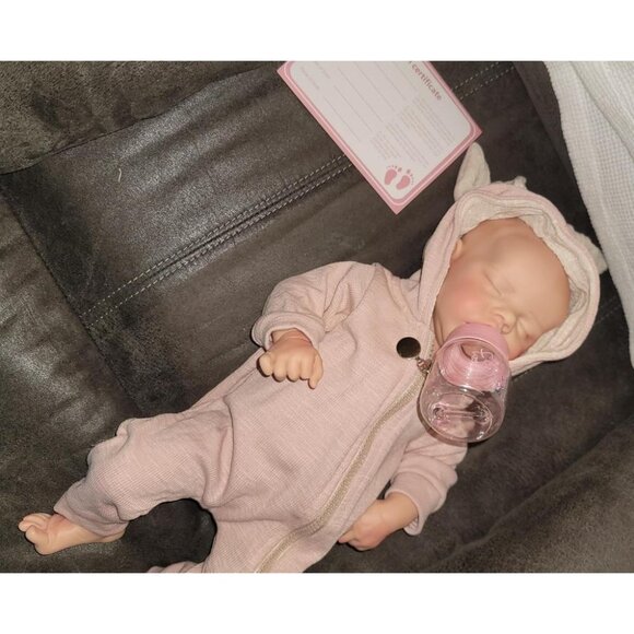 🆕17 Inch Realistic Reborn Baby Doll Silicone-Made & Lifelike Newborn Baby Girl - Picture 2 of 12